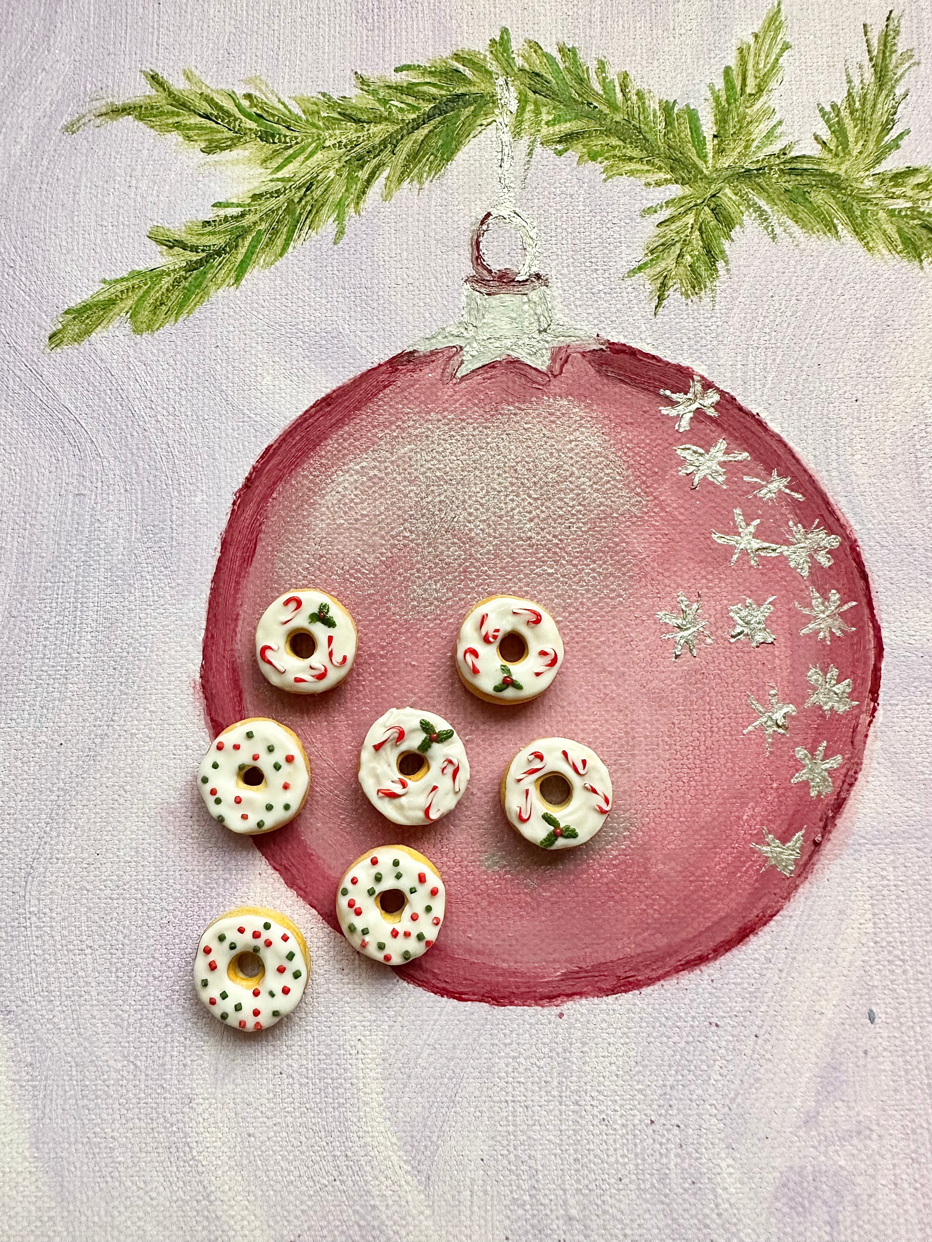 Pair of Christmas Donuts