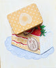 Suitcase/tin - Yellow Polka