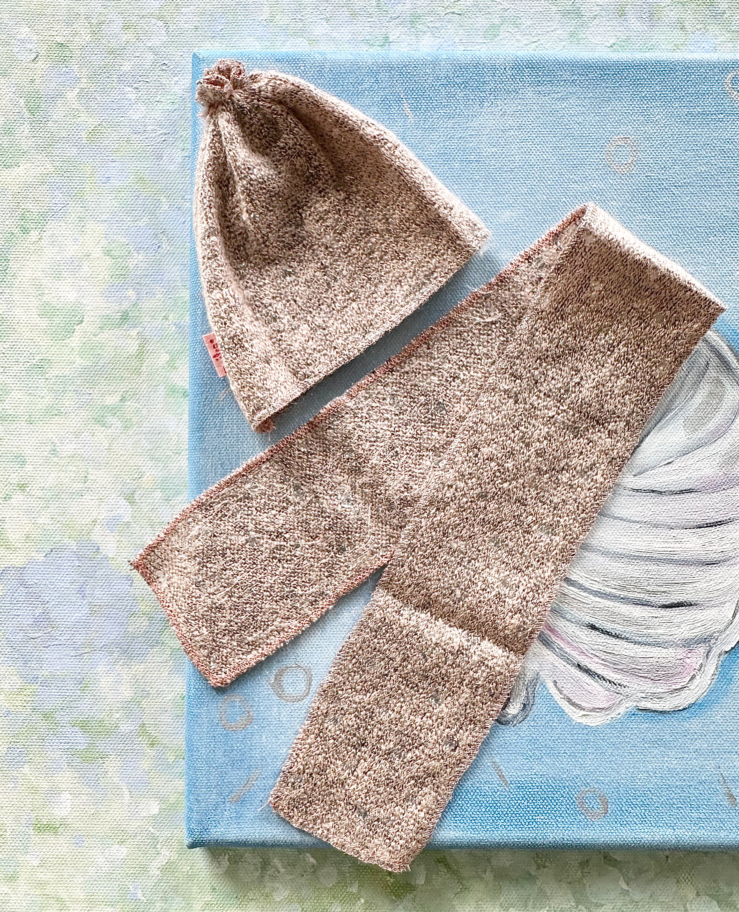 Mega Knitted Beanie & Scarf - 2013