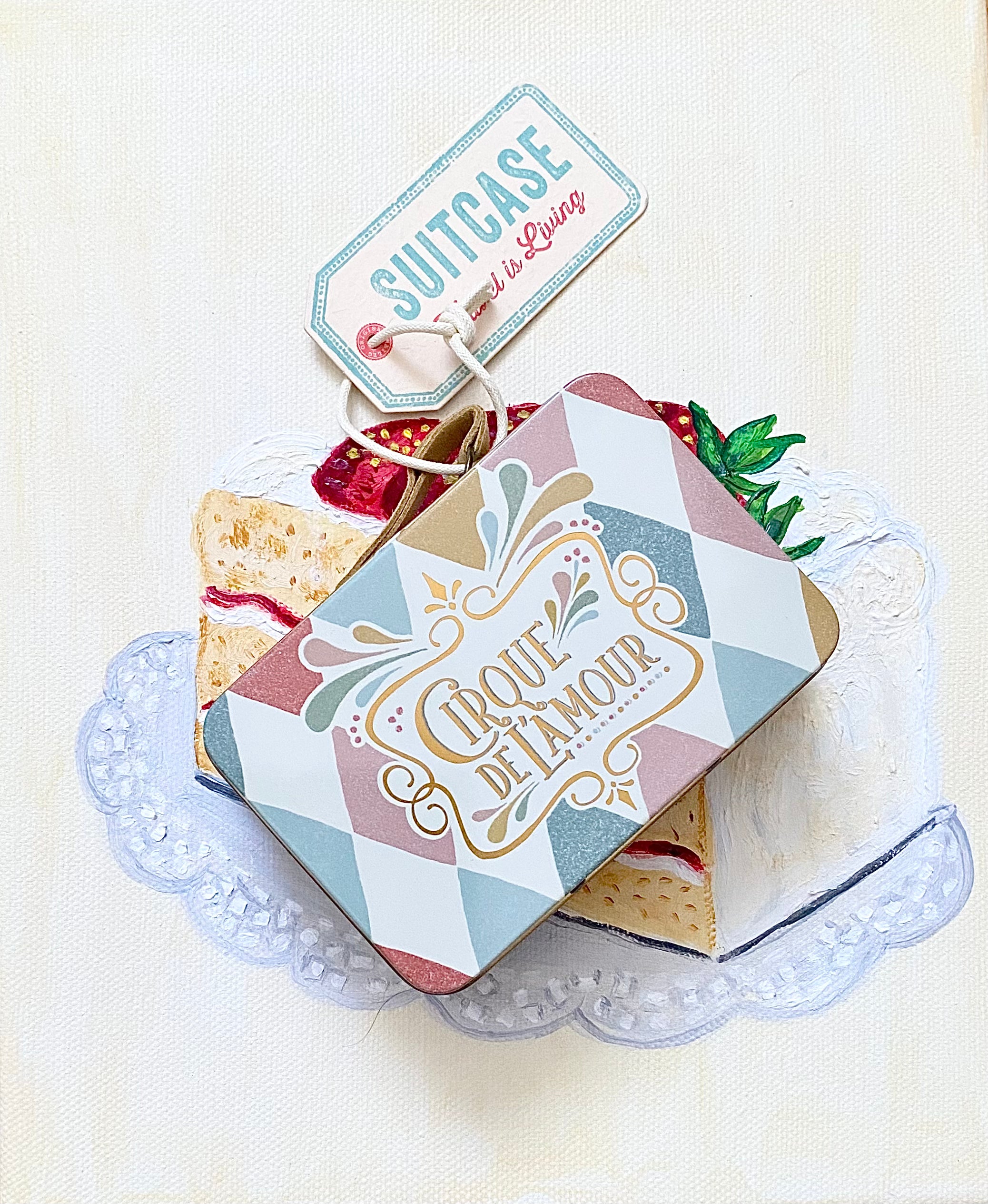 Suitcase/tin - Harlequin