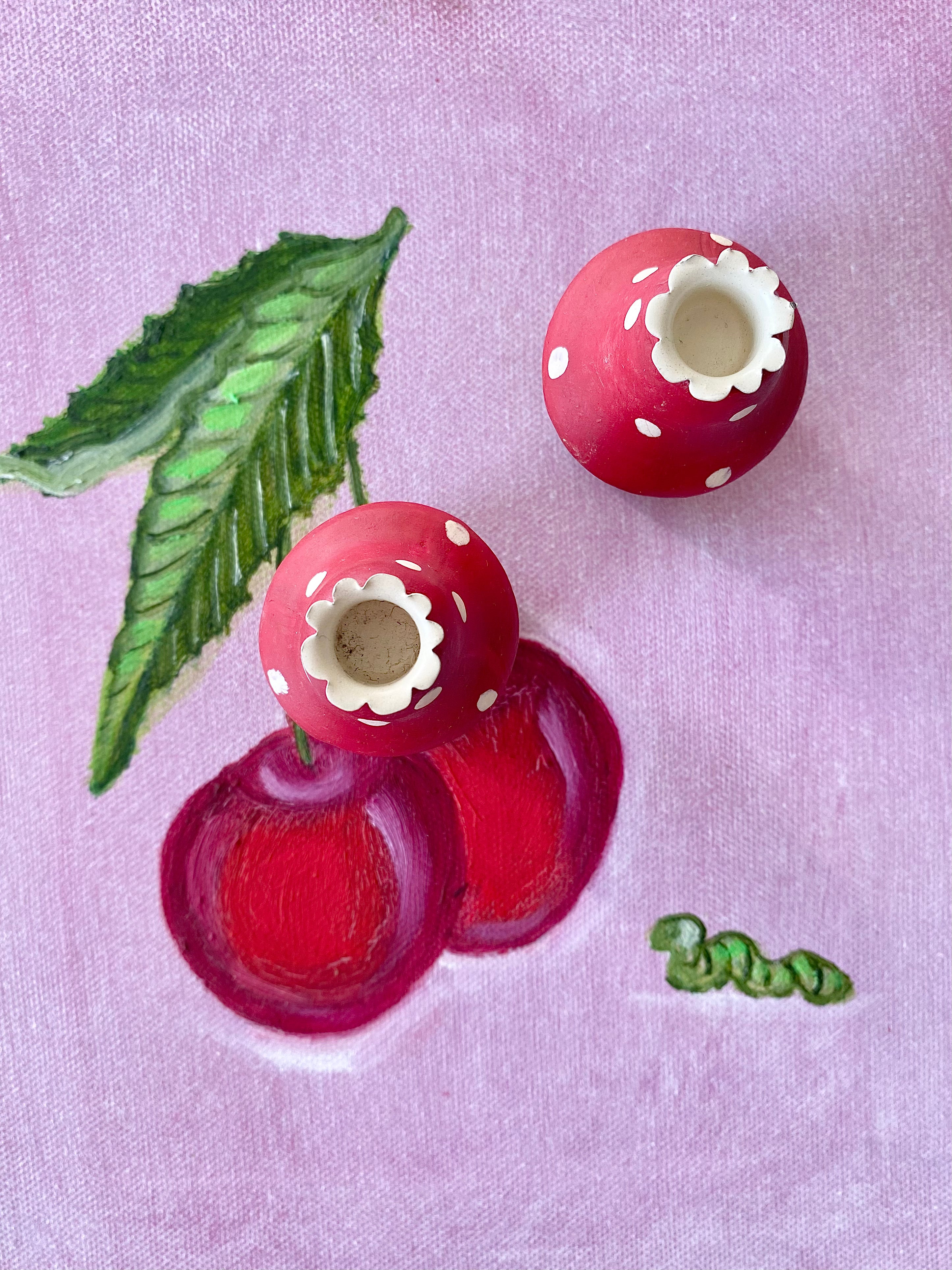 Christmas Ornament Mushroom Candle Holder - 2010