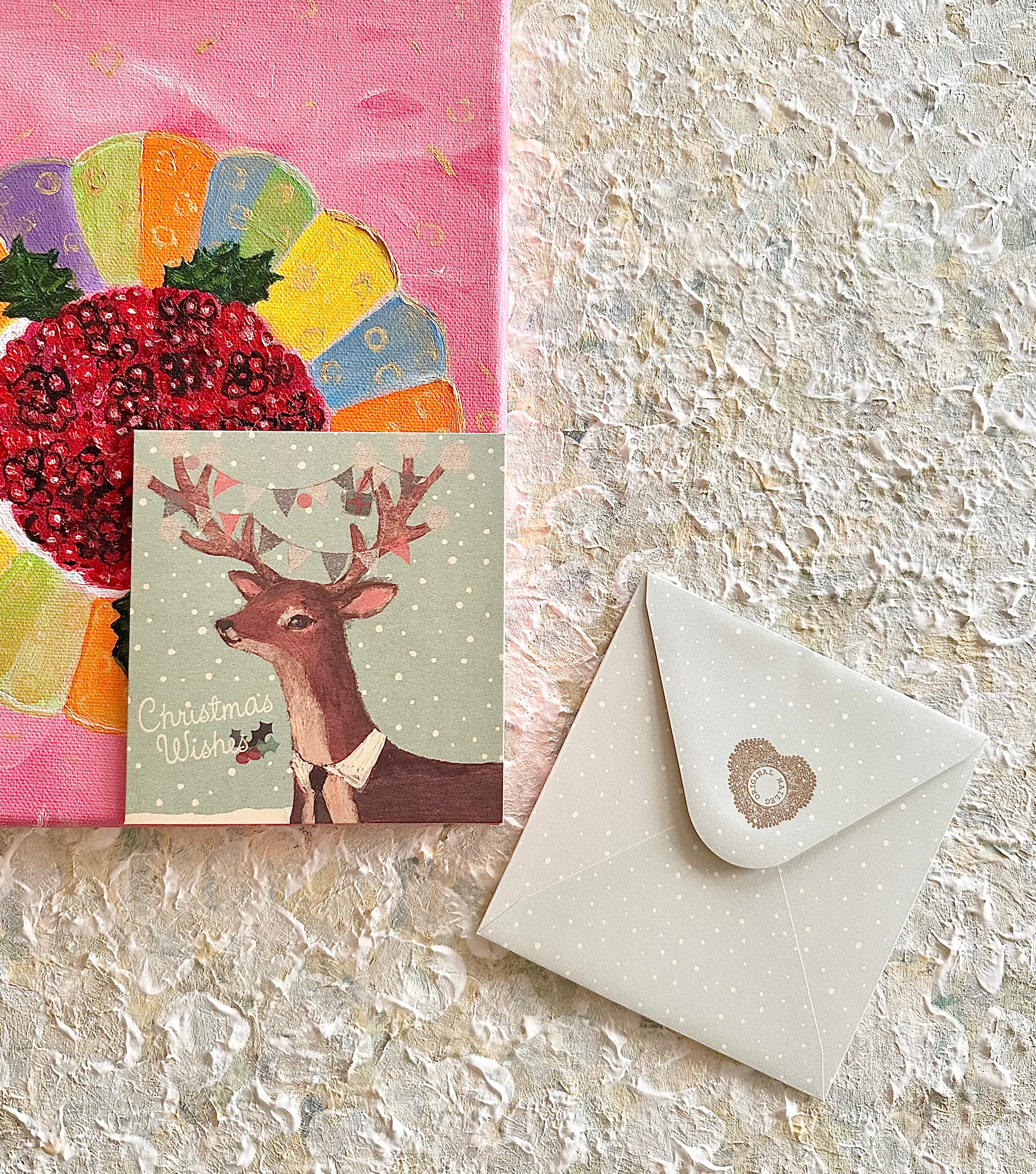 Double Christmas Card “Reindeer” - 2017