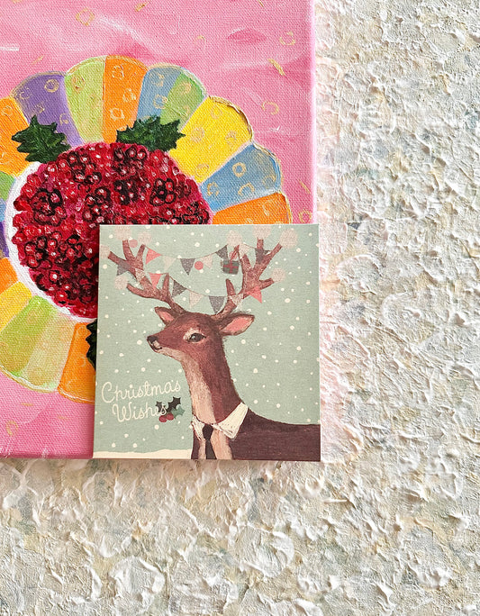 Double Christmas Card “Reindeer” - 2017