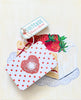 Suitcase/tin - White Polka