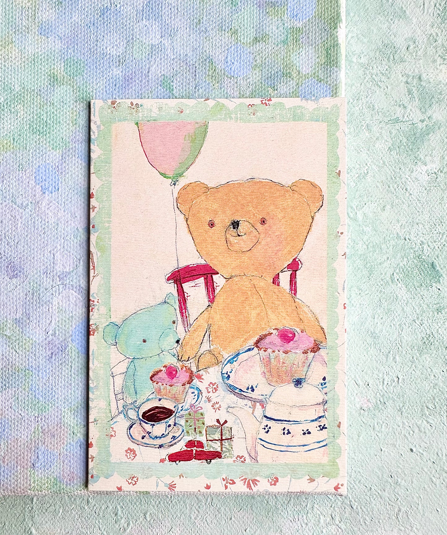 Small Double Card “Birthday Teddy” - 2007