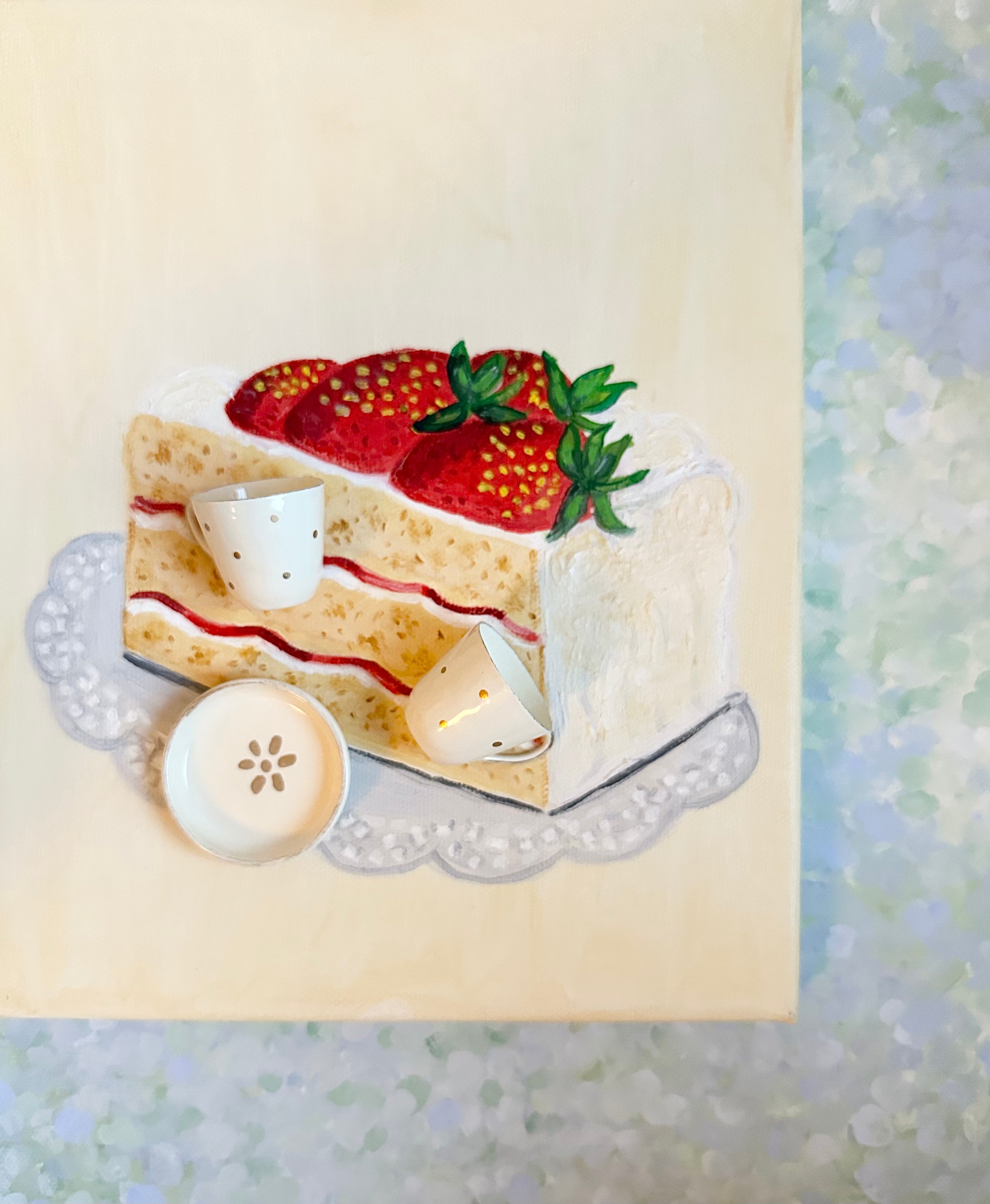 Cakes with Tableware - Porcelain