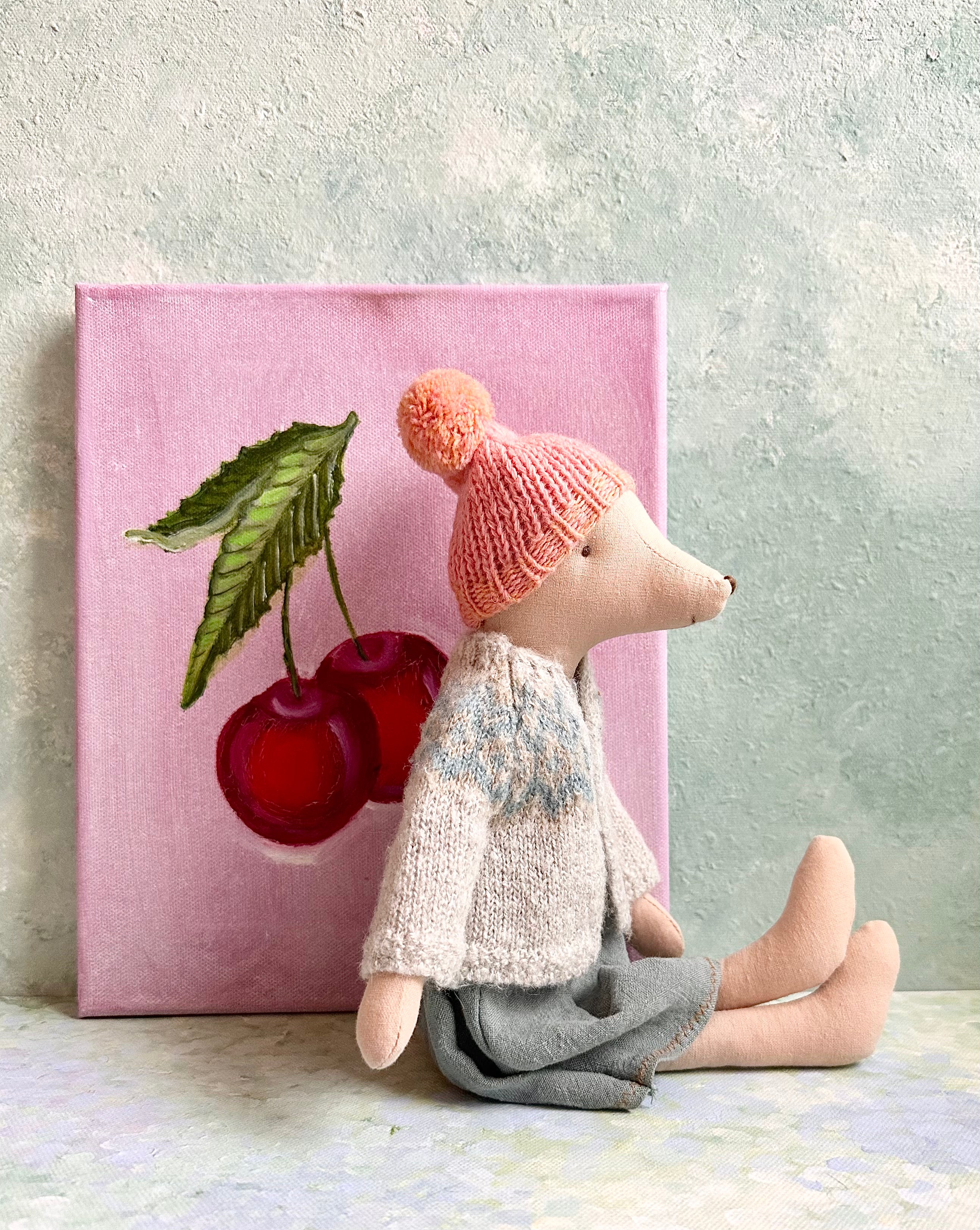 Medium Winter Mouse Girl - 2018