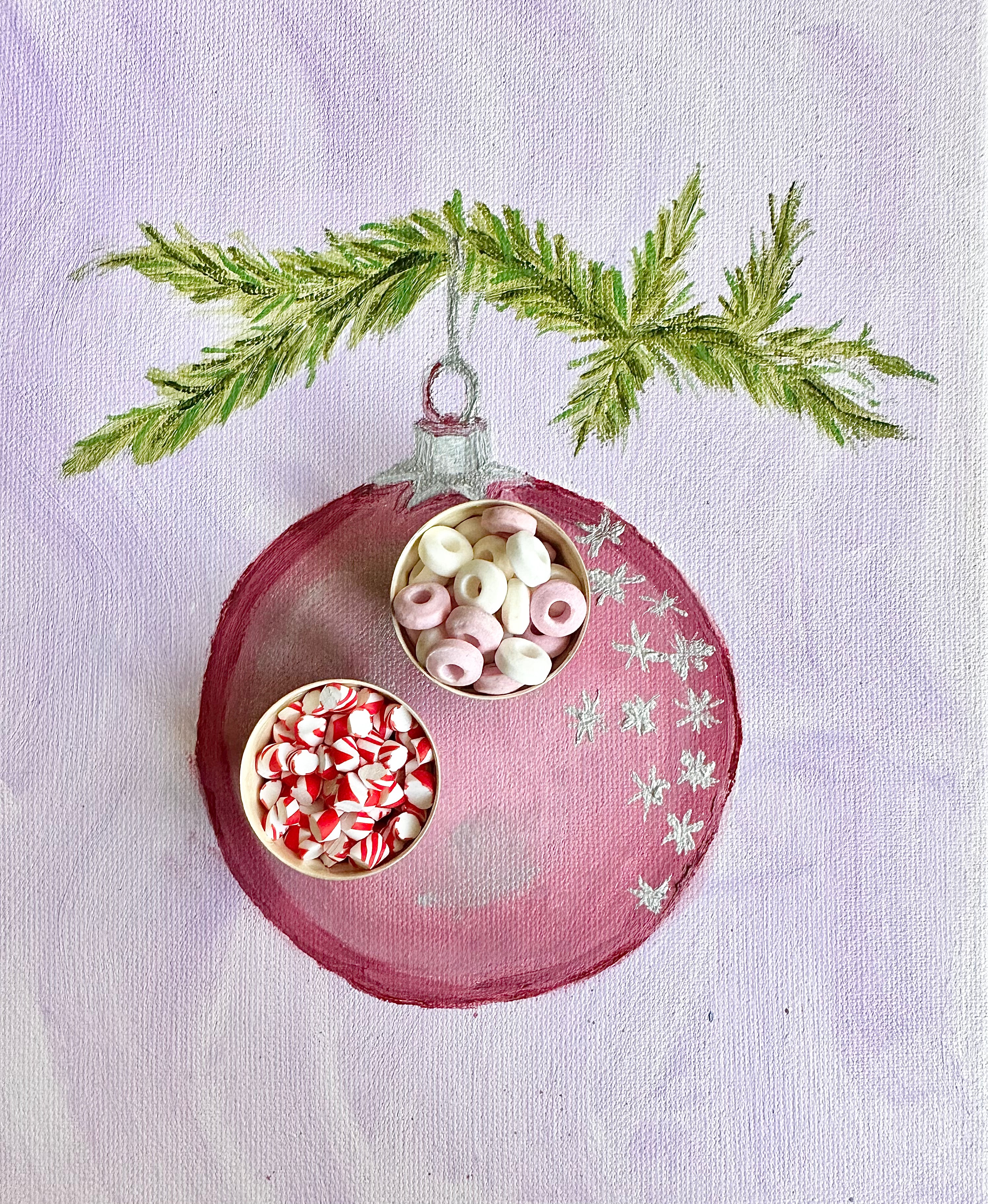 Set of Christmas Candy Canes