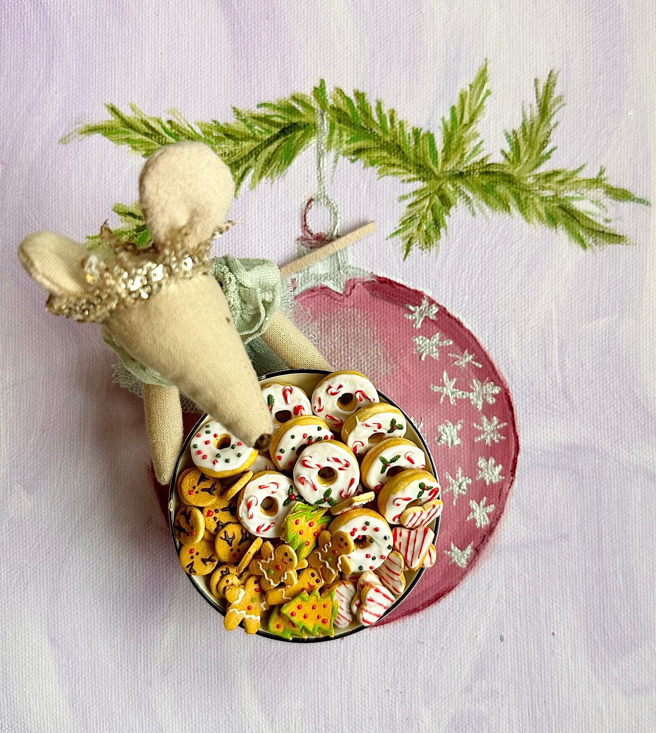 Pair of Christmas Donuts