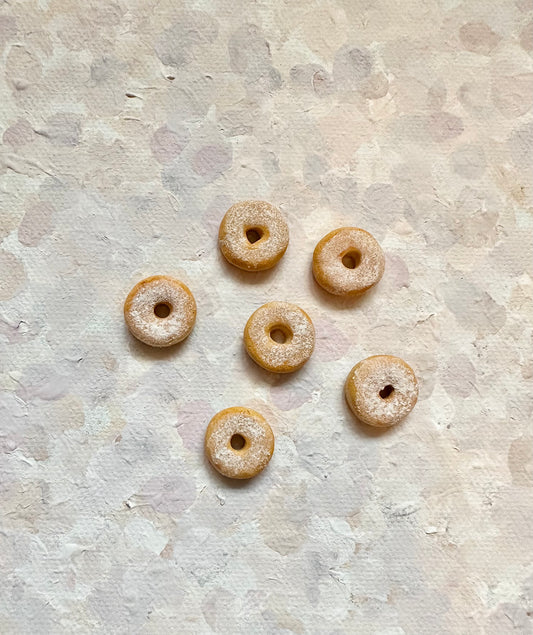 Set of Sugar Powdered Donuts