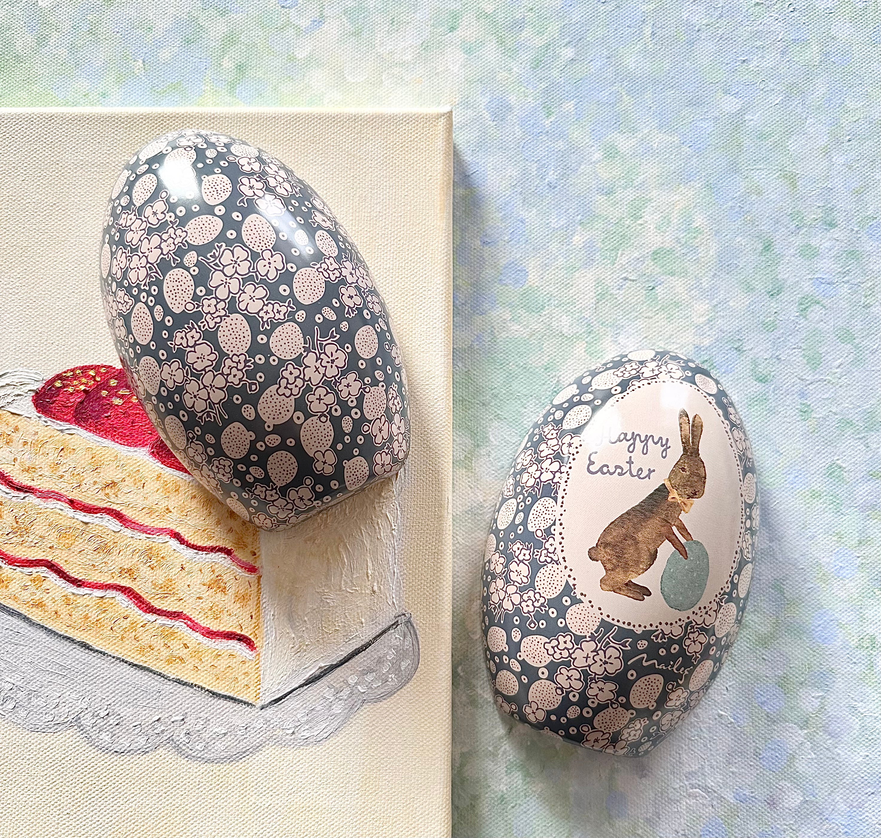 Large Easter Metal Egg - 2019