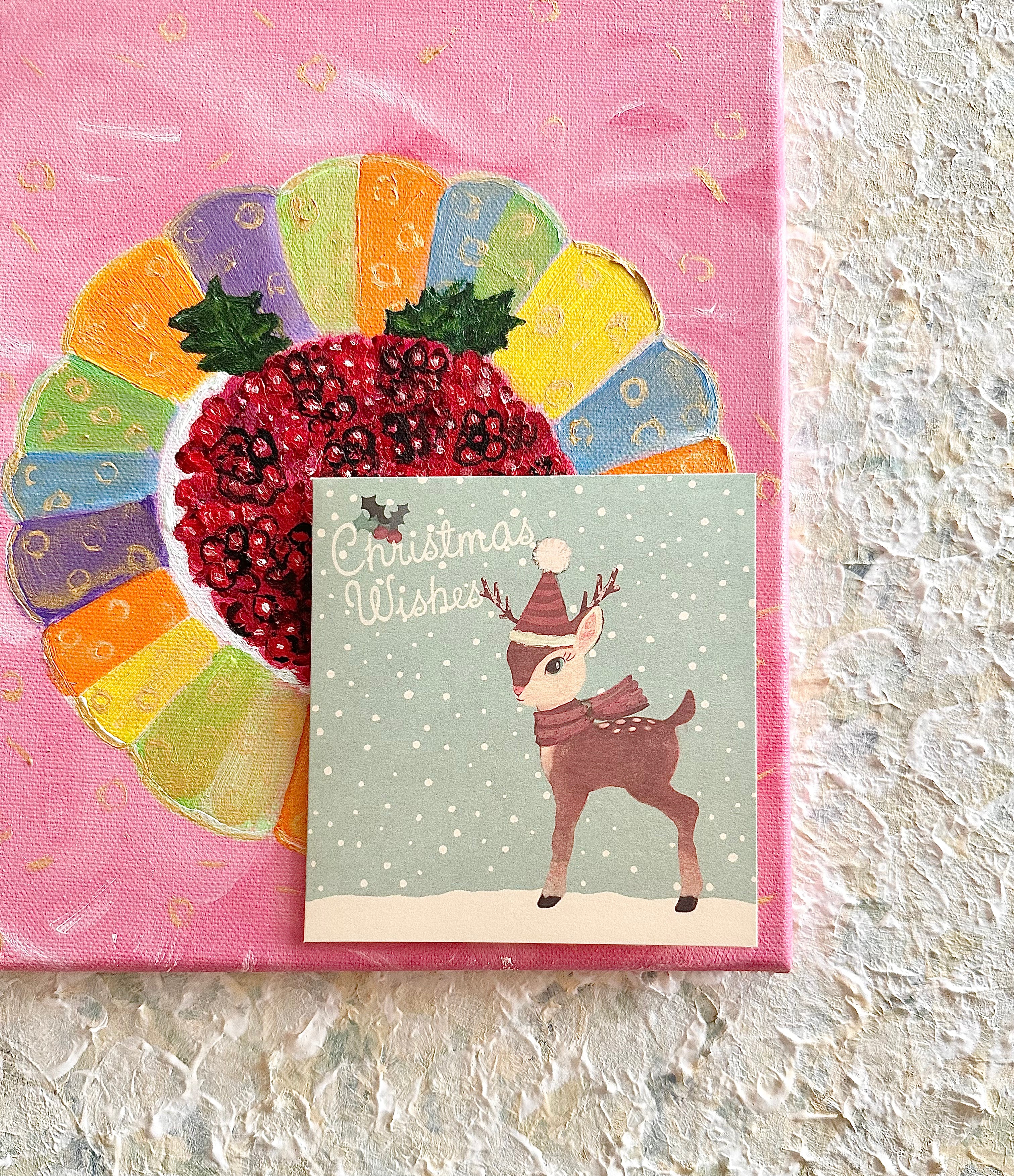 Double Christmas Card “Bambi” - 2017