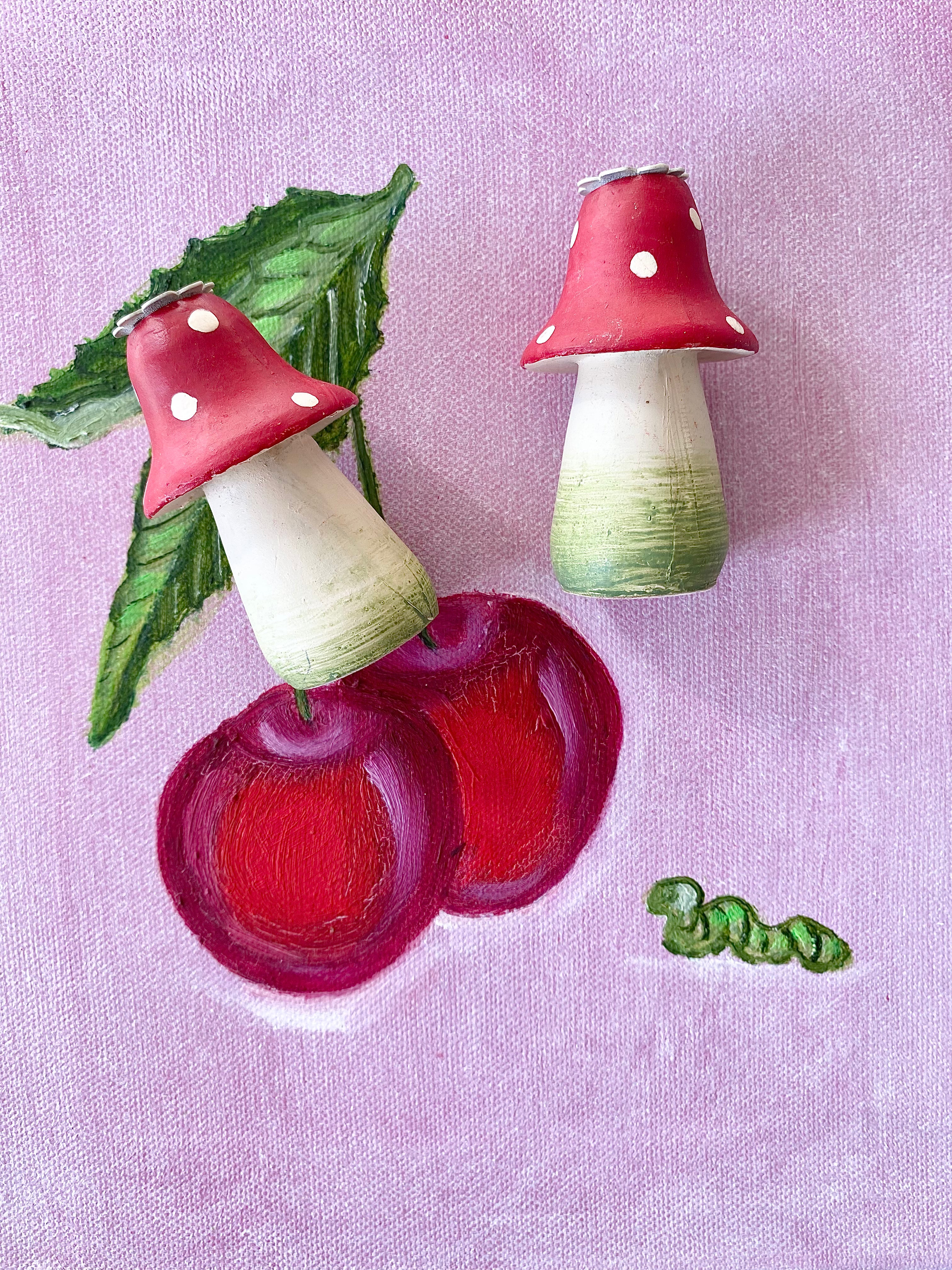 Christmas Ornament Mushroom Candle Holder - 2010